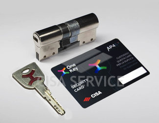 OP3M1.07.0.12 Cisa AP4 S MODULO цилиндр усиленный 115 (55x60) ключ/ключ (никель), 3 ключа